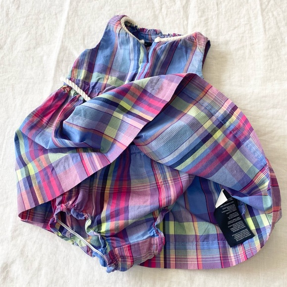 NWOT Tommy Hilfiger Infant Girls Plaid Dress - Picture 10 of 13